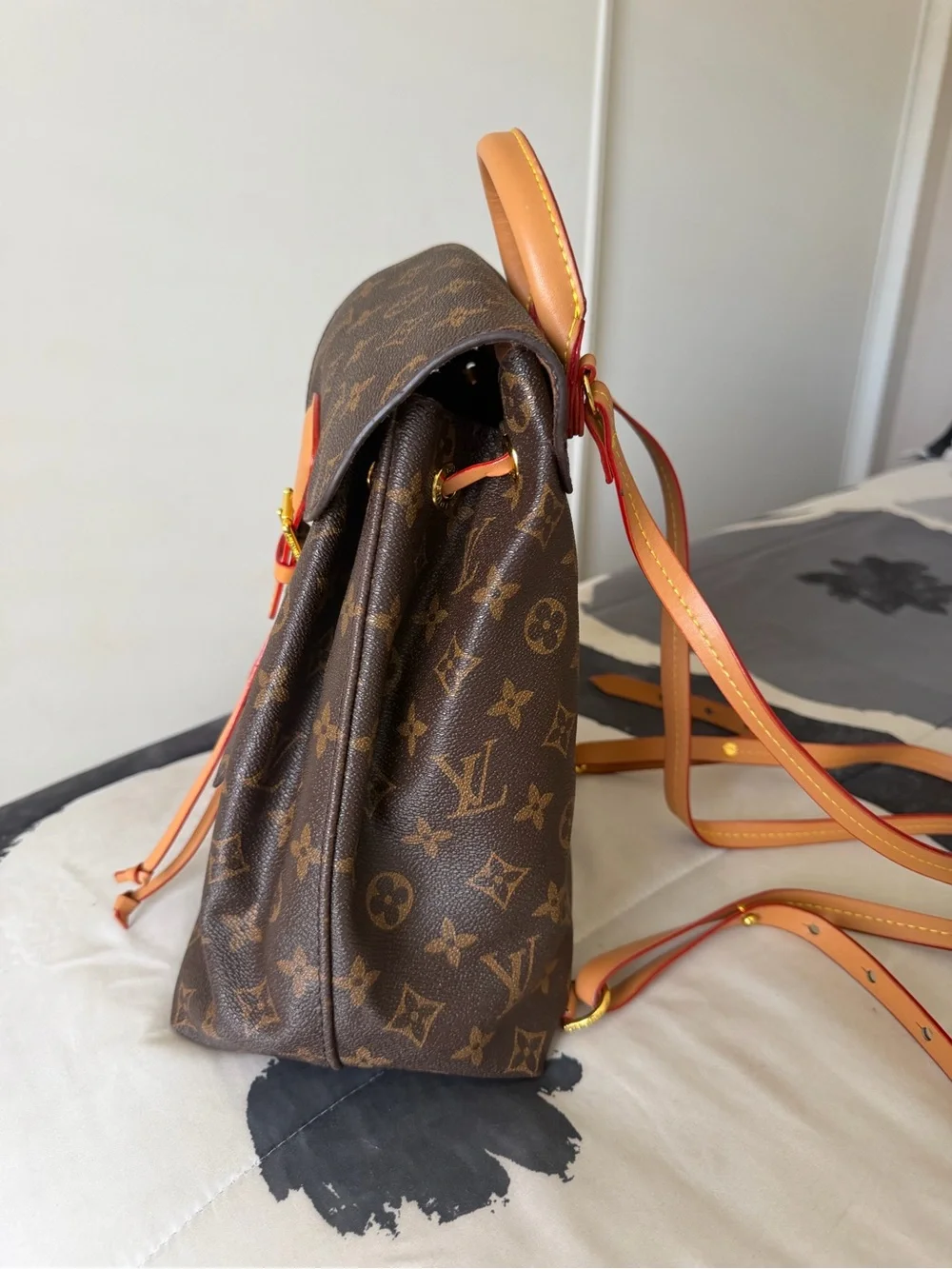 Louis Vuitton Monogram Backpack with Vachetta Trim